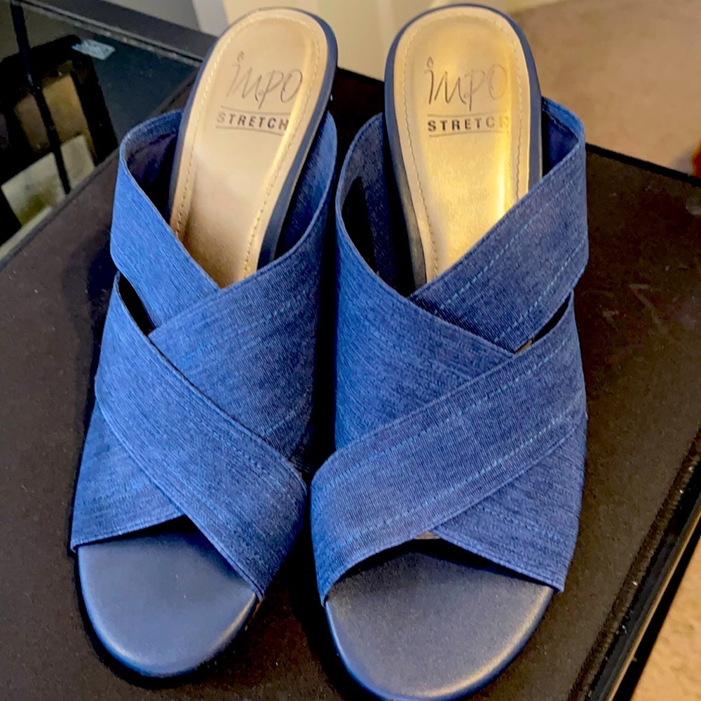 Women’s wedges stretch denim Sandals